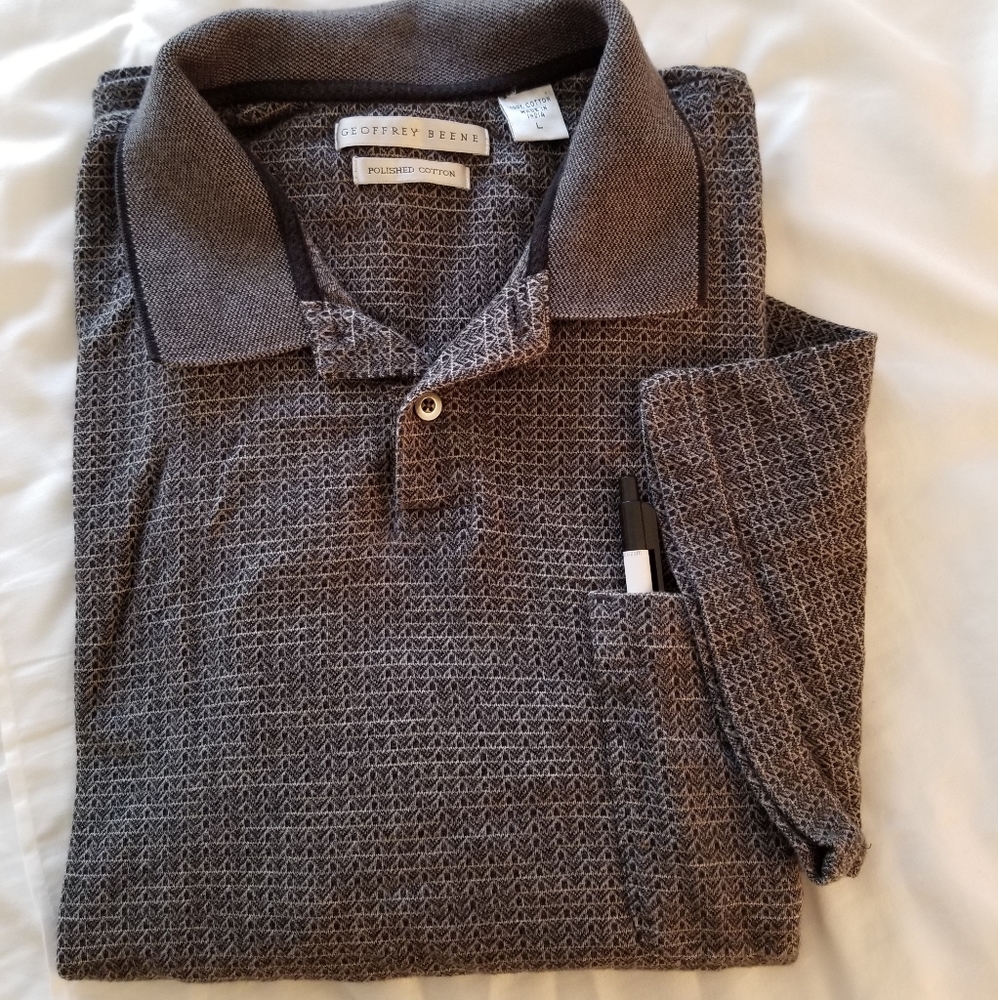 Geoffrey Beene collared T shirt